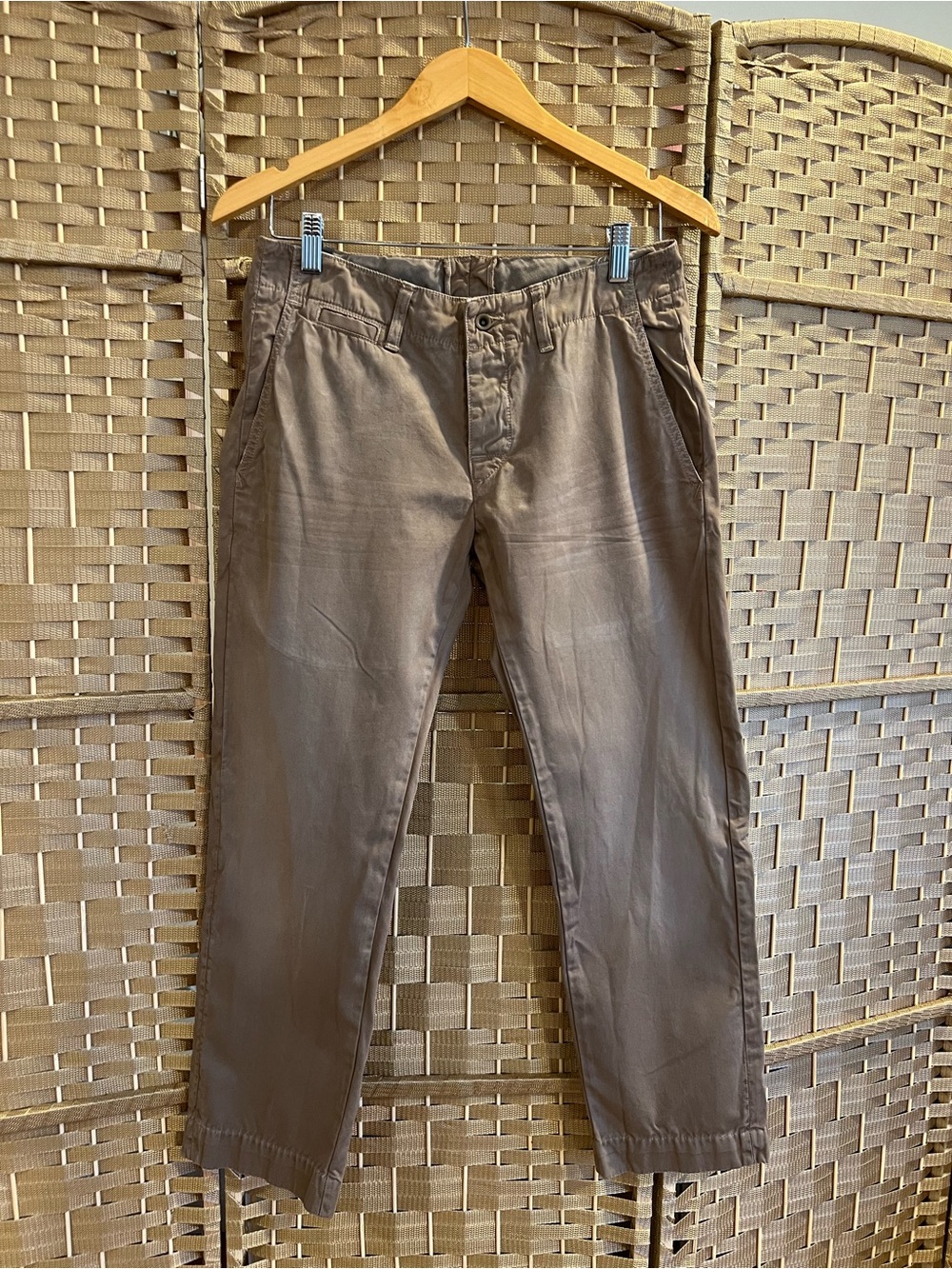 Citizens of Humanity Harbor Chino Cropped Boyfriend Pants 26 Made in USA